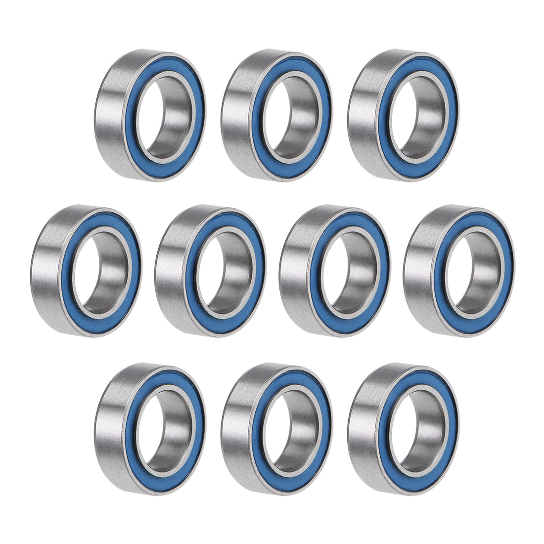 Harfington Deep Groove Ball Bearings Metric Double Seal Chrome Steel Blue P0 Z2
