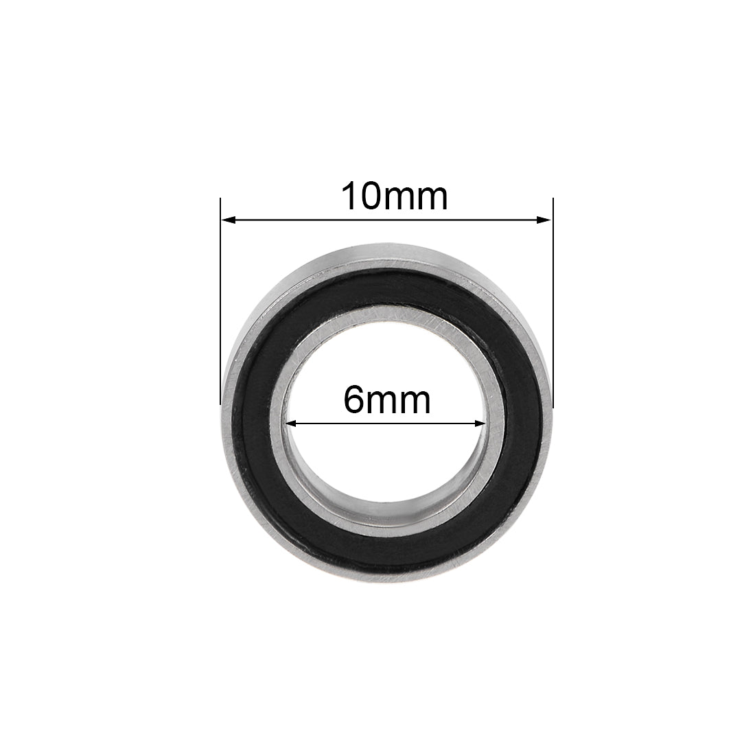 Harfington Deep Groove Ball Bearing Metric Double Shield Chrome Steel P0 Z2