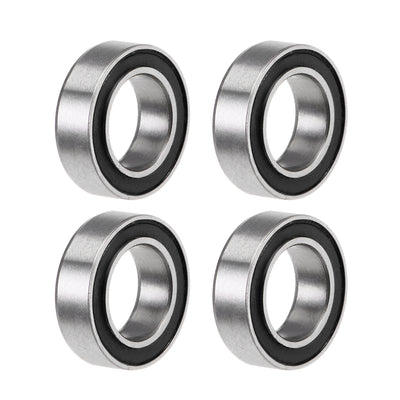 Harfington Deep Groove Ball Bearings Metric Double Sealed Chrome Steel P0 Z2
