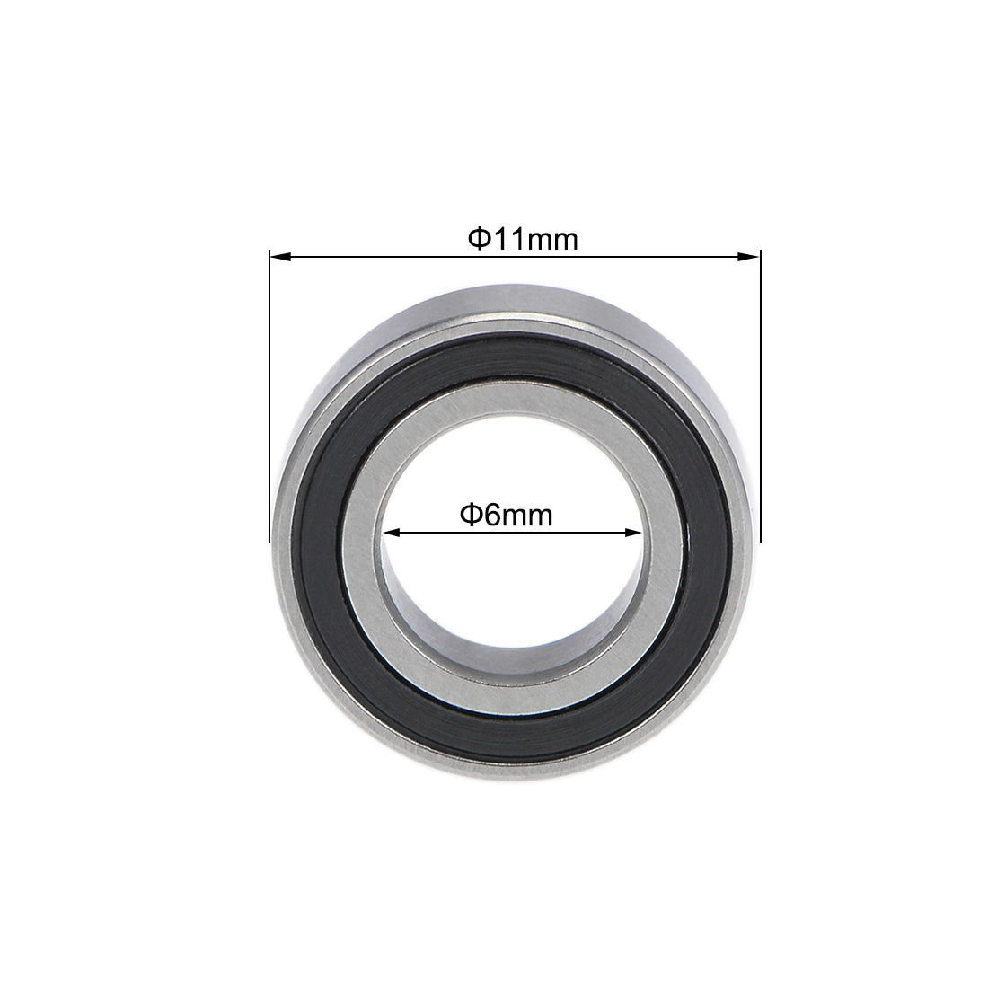 Harfington Deep Groove Ball Bearing Metric Double Shield Chrome Steel P0 Z2