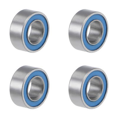 Harfington Deep Groove Ball Bearings Metric Double Sealed Chrome Steel Blue P0 Z2