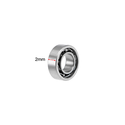 Harfington Deep Groove Ball Bearings Metric Open Type Chrome Steel ABEC1 Z2