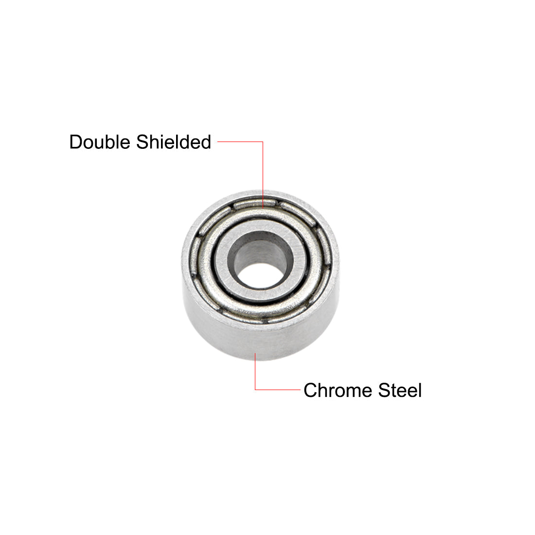 Harfington MR93ZZ Ball Bearings Z2 3x9x4mm Double Shielded Chrome Steel 5pcs