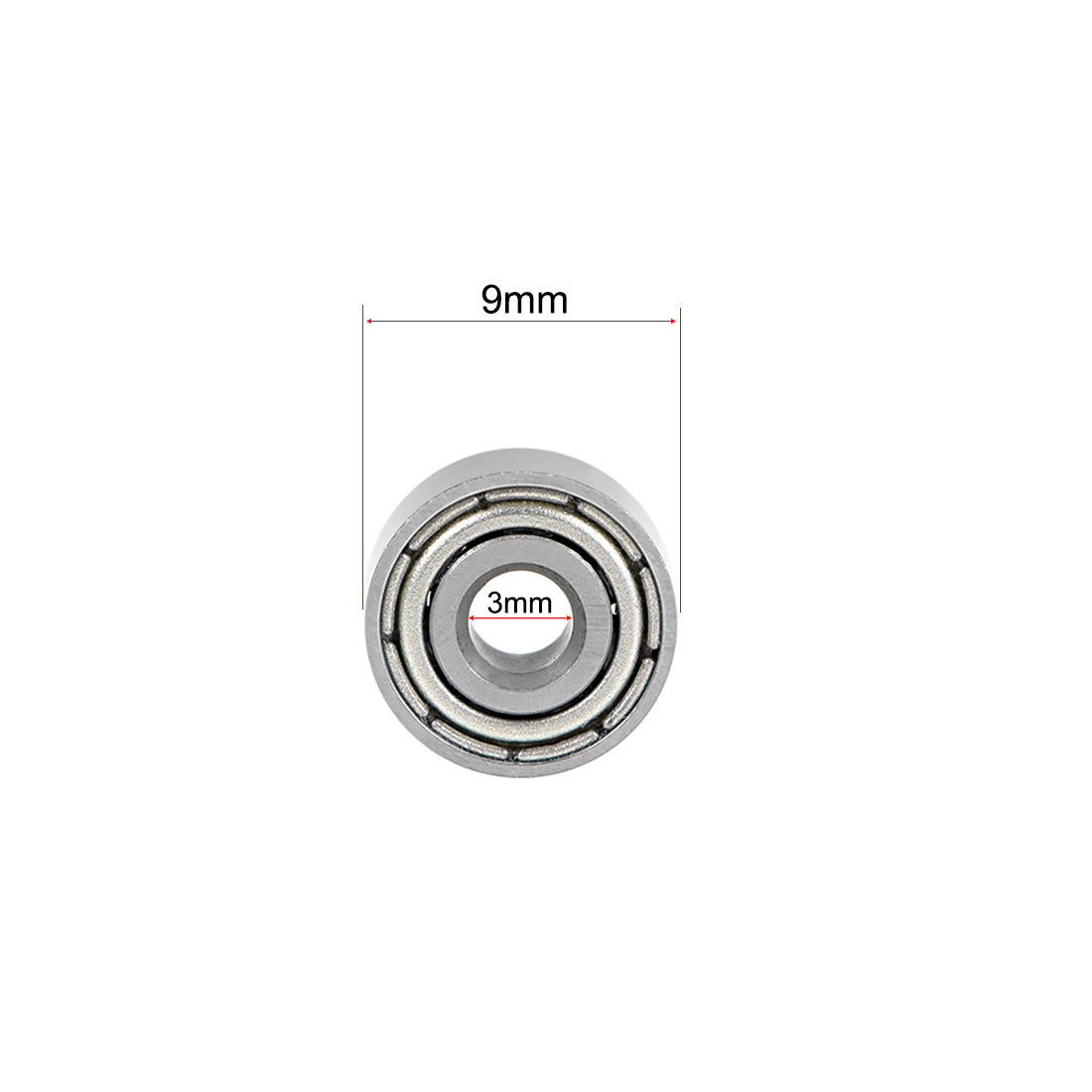 Harfington Miniature Deep Groove Ball Bearing Double Shielded Chrome Steel