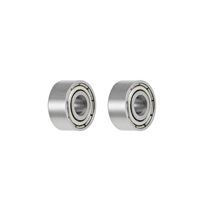 Harfington Miniature Deep Groove Ball Bearing Double Shielded Chrome Steel