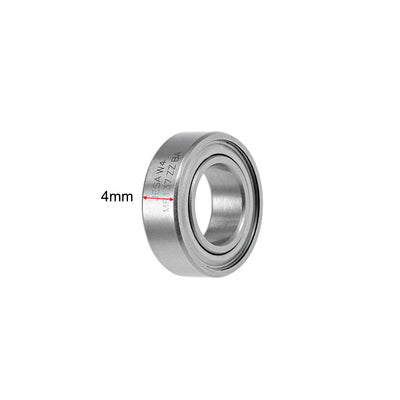 Harfington Miniature Deep Groove Ball Bearings Double Shielded Chrome Steel