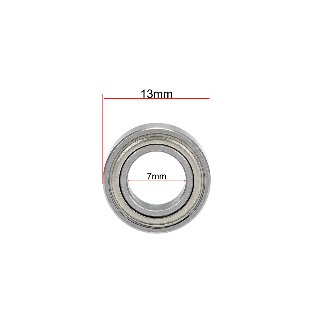 Harfington Miniature Deep Groove Ball Bearings Double Shielded Chrome Steel