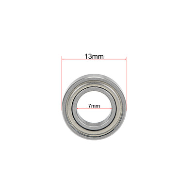 Harfington Miniature Deep Groove Ball Bearings Double Shielded Chrome Steel