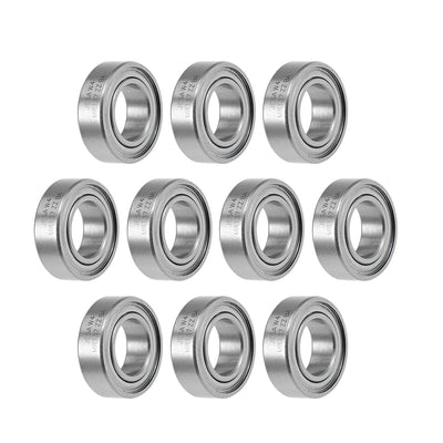Harfington Miniature Deep Groove Ball Bearings Double Shielded Chrome Steel