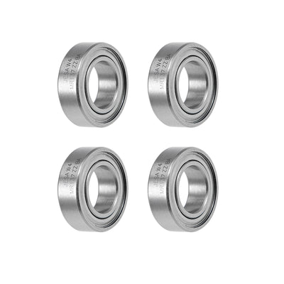 Harfington MR137ZZ Ball Bearings Z2 7x13x4mm Double Shielded Chrome Steel 4pcs