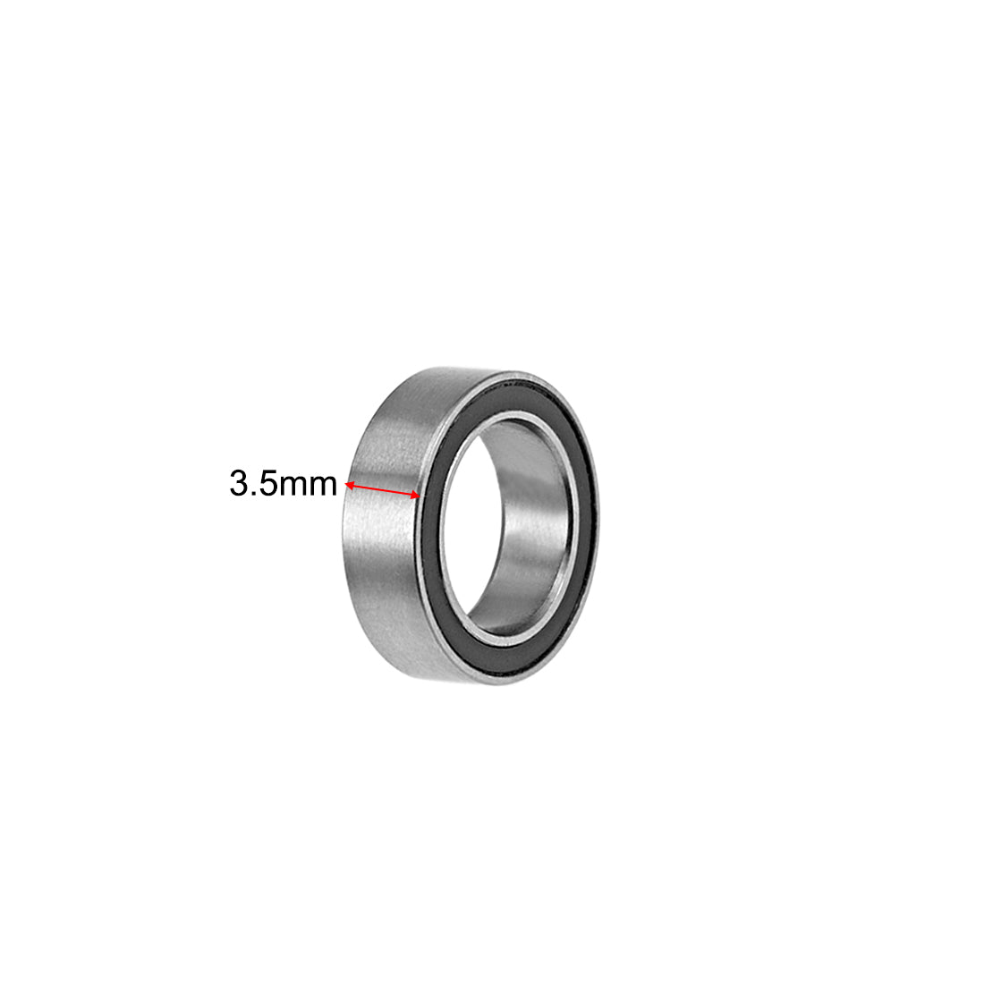 Harfington Deep Groove Ball Bearings Metric Double Sealed Chrome Steel P0 Z2