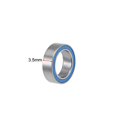 Harfington Deep Groove Ball Bearings Metric Double Seal Chrome Steel Blue P0 Z2