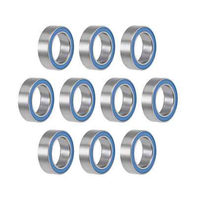 Harfington Deep Groove Ball Bearings Metric Double Seal Chrome Steel Blue P0 Z2