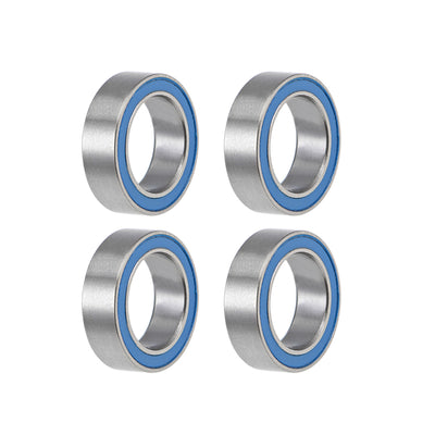 Harfington Deep Groove Ball Bearings Metric Double Sealed Chrome Steel Blue P0 Z2