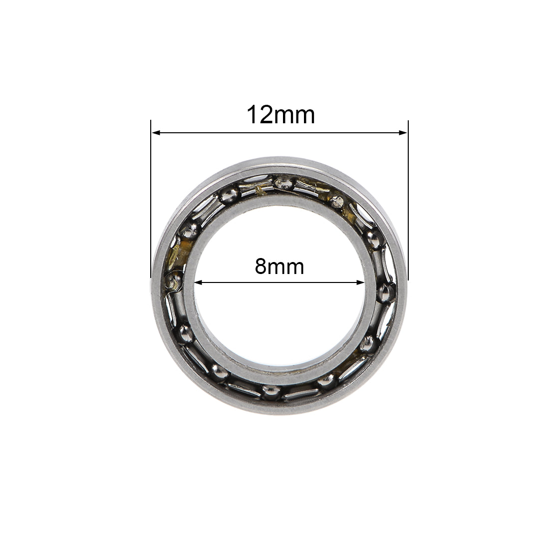 Harfington Deep Groove Ball Bearings Metric Open Type Chrome Steel ABEC1 Z2
