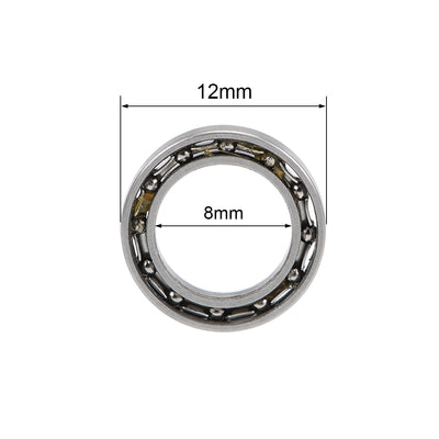 Harfington Deep Groove Ball Bearings Metric Open Type Chrome Steel ABEC1 Z2
