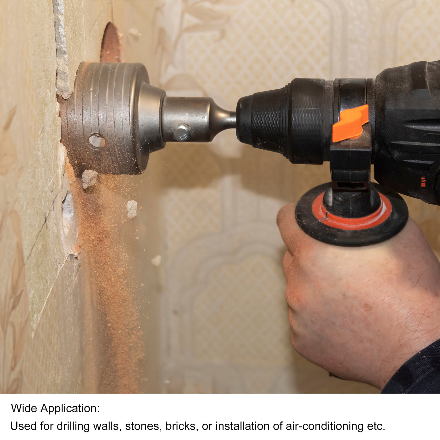 Harfington Wall Drill Bit Hole Saw Cutter Drilling for SDS X5 Impact Drill