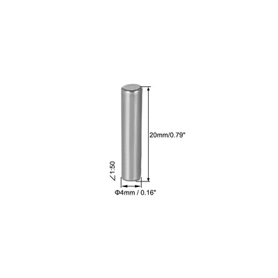 Harfington Carbon Steel GB117 Length Small End Diameter 1:50 Taper Pin 20Pcs