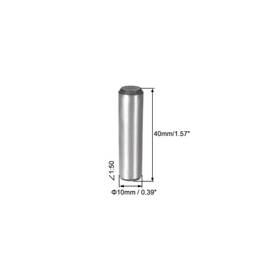 Harfington Carbon Steel GB117 Length Small End Diameter 1:50 Taper Pin 2 Pcs