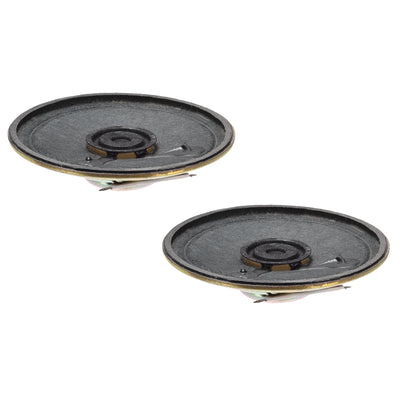 Harfington 0.5W 8 Ohm DIY Magnetic Speaker 50mm Round Shape Replacement Loudspeaker 2pcs