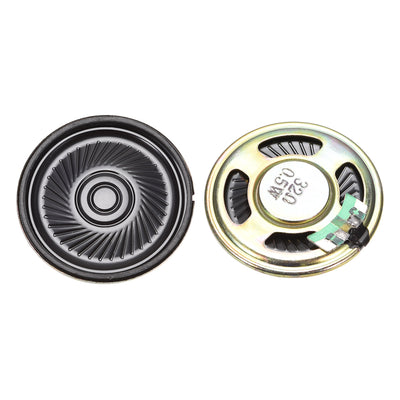 Harfington 0.5 W 32 Ohm DIY Magnetic Speaker 40mm Round-shape Replacement Loudspeaker for DVD/EVD 2pcs