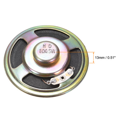 Harfington 0.5W 8 Ohm DIY Magnetic Speaker 57mm Round Shape Replacement Loudspeaker for