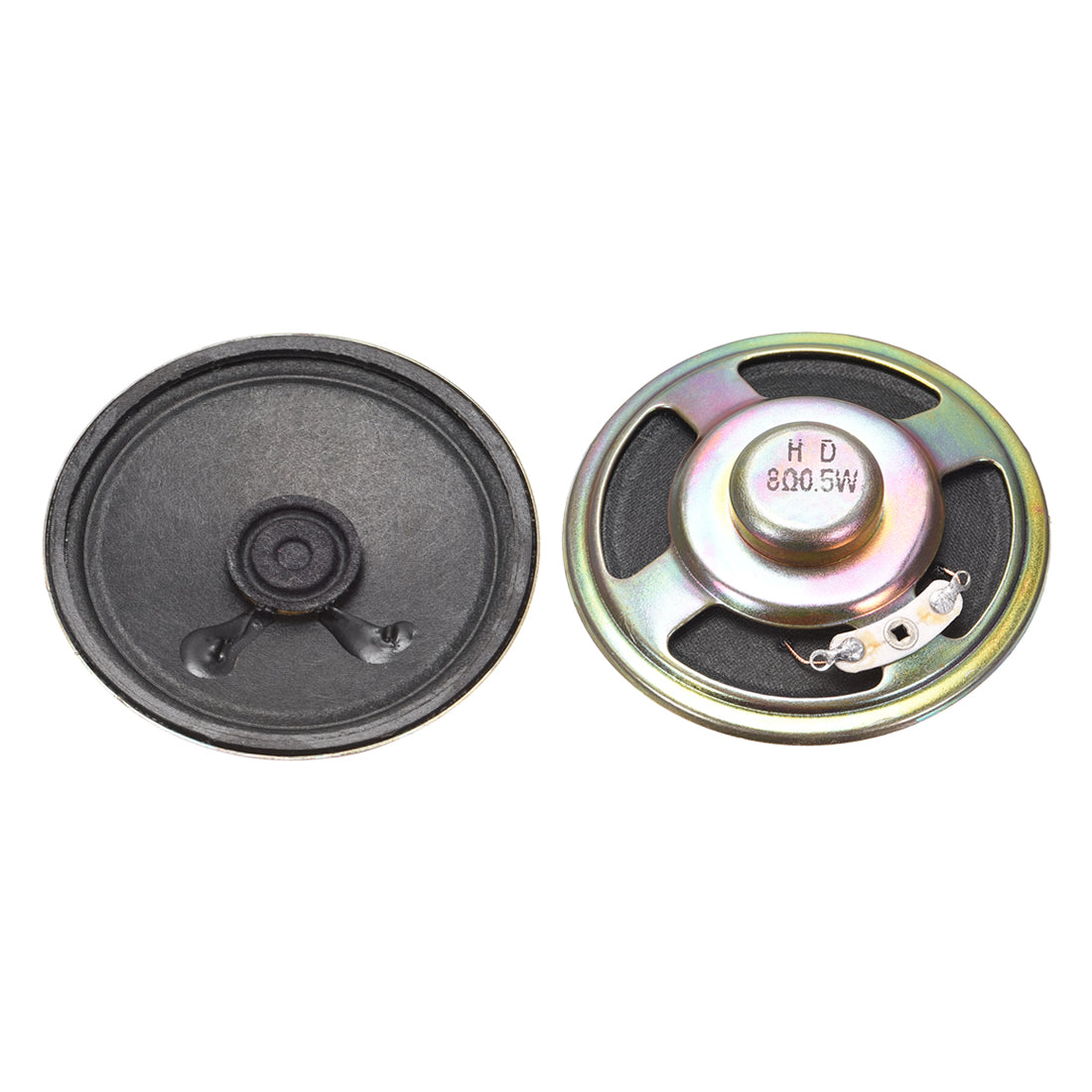 Harfington 0.5W 8 Ohm DIY Magnetic Speaker 57mm Round Shape Replacement Loudspeaker for  2pcs