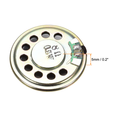 Harfington 0.5W 8 Ohm DIY Magnetic Speaker 30mm Round Shape Replacement Loudspeaker for  4pcs