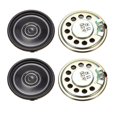 Harfington 0.5W 8 Ohm DIY Magnetic Speaker 30mm Round Shape Replacement Loudspeaker for  4pcs