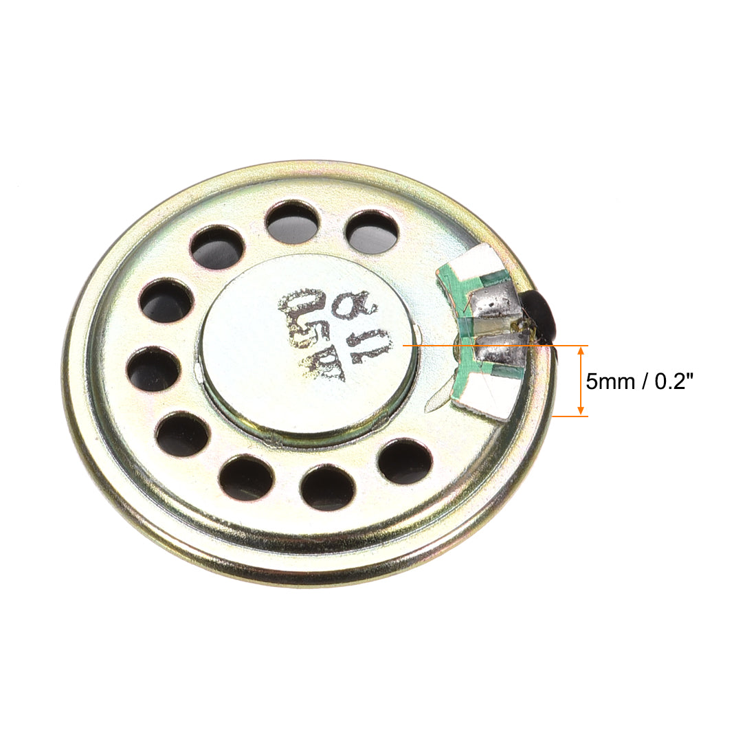 Harfington 0.5W 8 Ohm DIY Magnetic Speaker 30mm Round Shape Replacement Loudspeaker for  8pcs