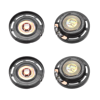 Harfington 0.25W 8 Ohm Mini DIY Magnetic Audio Speaker Loudspeaker 29mm Round Shape for  4pcs