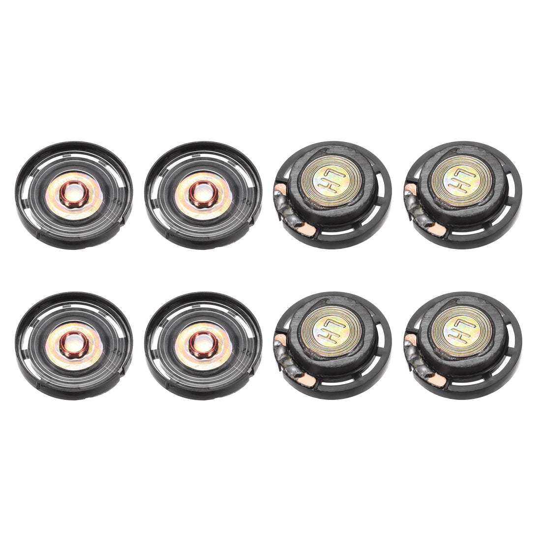 Harfington 0.25W 8 Ohm Mini DIY Magnetic Audio Speaker Loudspeaker 29mm Round Shape for  12pcs