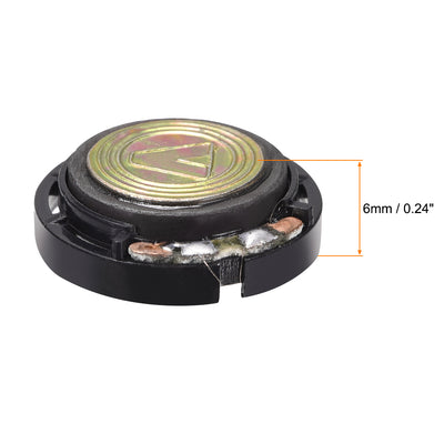 Harfington 0.25W 8 Ohm Mini DIY Magnetic Audio Speaker Loudspeaker 21mm Round Shape 8pcs