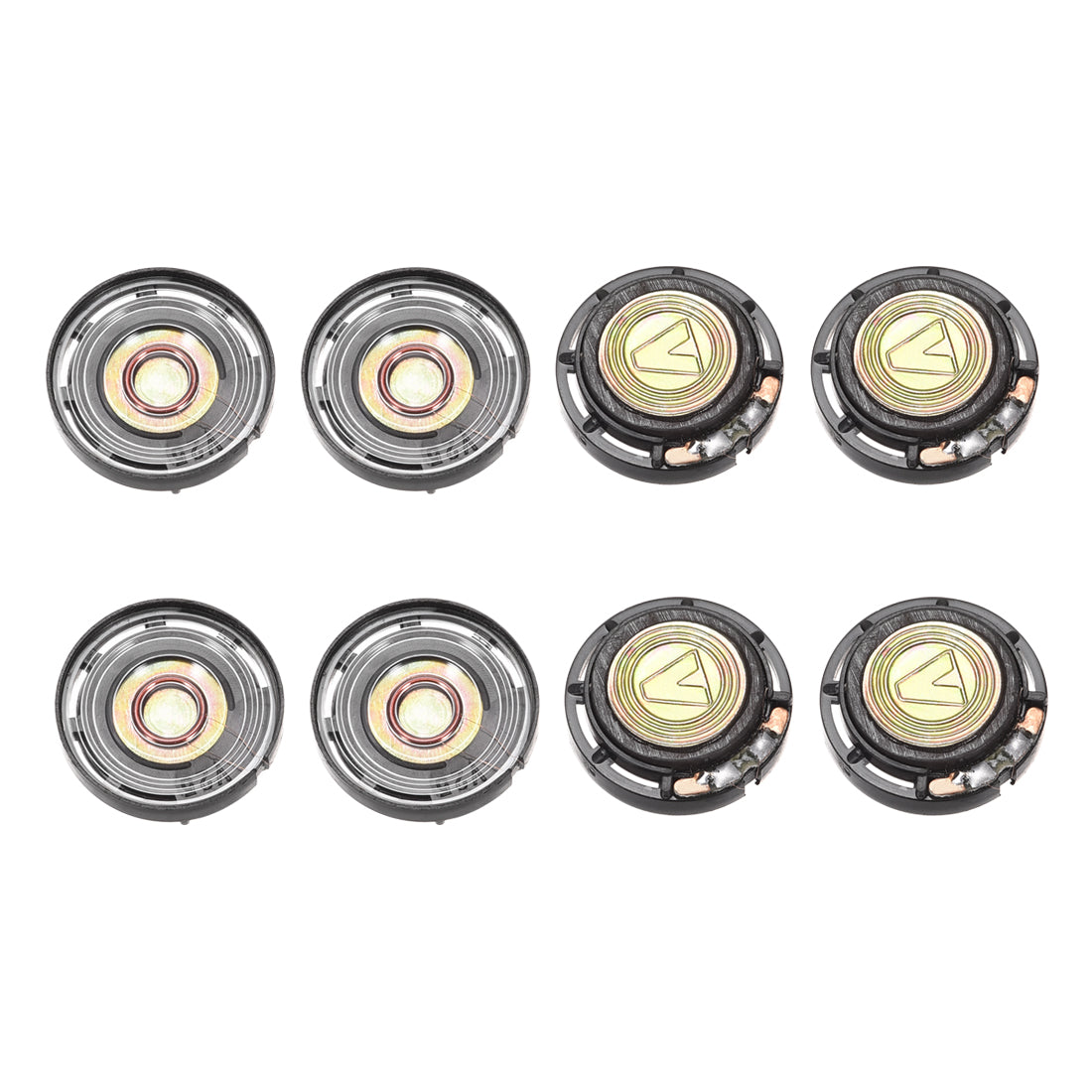 Harfington 0.25W 8 Ohm Mini DIY Magnetic Audio Speaker Loudspeaker 21mm Round Shape 8pcs
