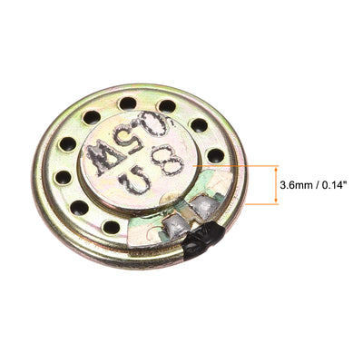 Harfington 0.5W 8 Ohm DIY Magnetic Speaker 20mm Round Shape Replacement Loudspeaker for  4pcs