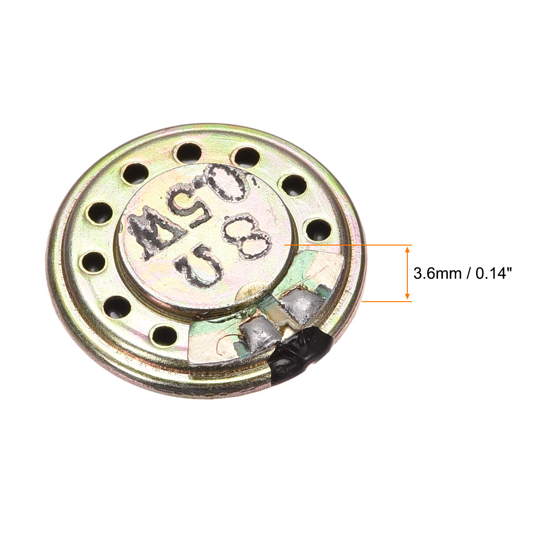 Harfington 0.5W 8 Ohm DIY Magnetic Speaker 20mm Round Shape Replacement Loudspeaker for  8pcs