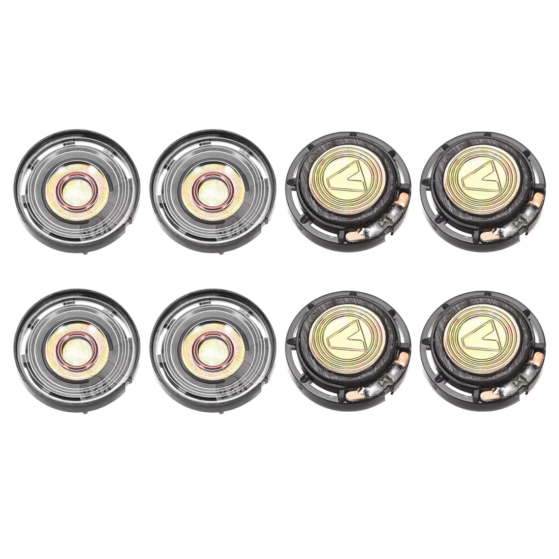 Harfington 0.5W 8 Ohm DIY Magnetic Speaker 20mm Round Shape Replacement Loudspeaker for  8pcs