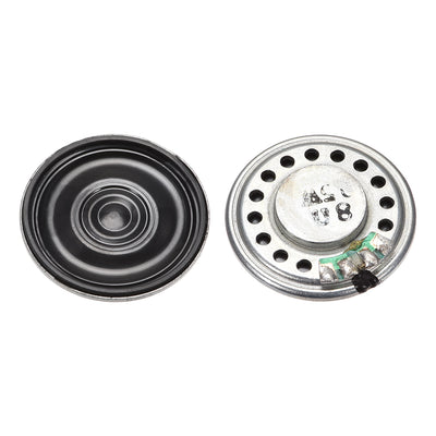 Harfington 0.5W 8 Ohm DIY Magnetic Speaker 28mm Round Shape Replacement Loudspeaker for  2pcs