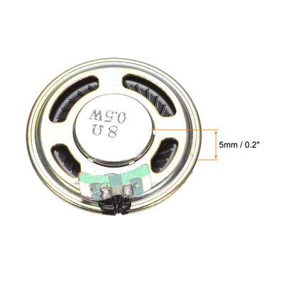 Harfington 0.5 W 8 Ohm DIY Magnetic Speaker 36mm Round-shape Replacement Loudspeaker 4pcs