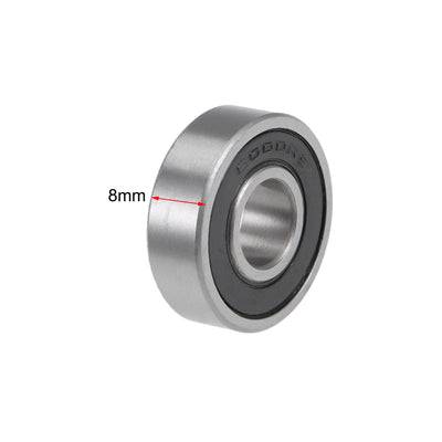 Harfington Deep Groove Ball Bearing Metric Double Shielded Chrome Steel ABEC1 Z2