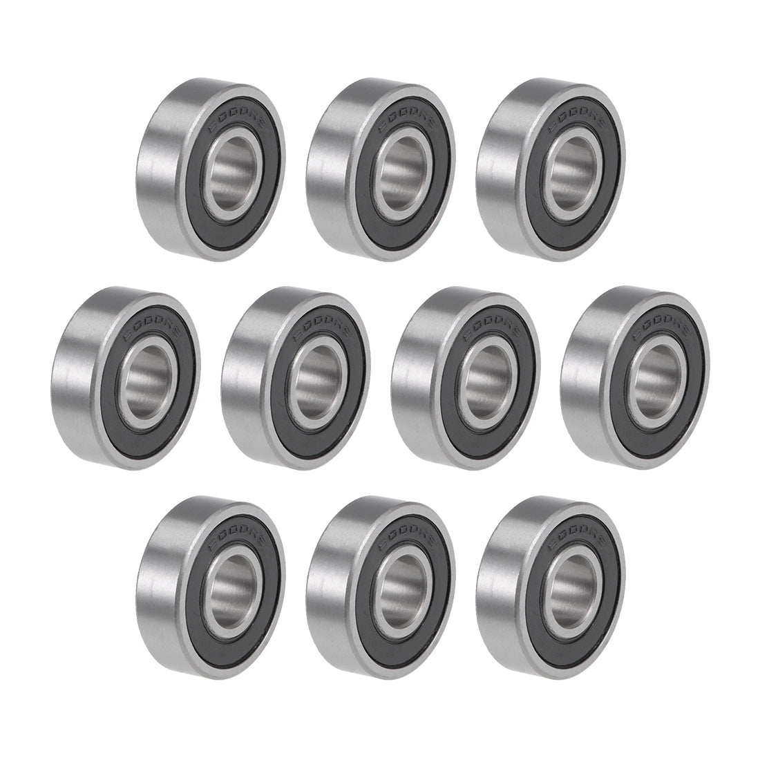 Harfington Deep Groove Ball Bearing Metric Double Shielded Chrome Steel ABEC1 Z2