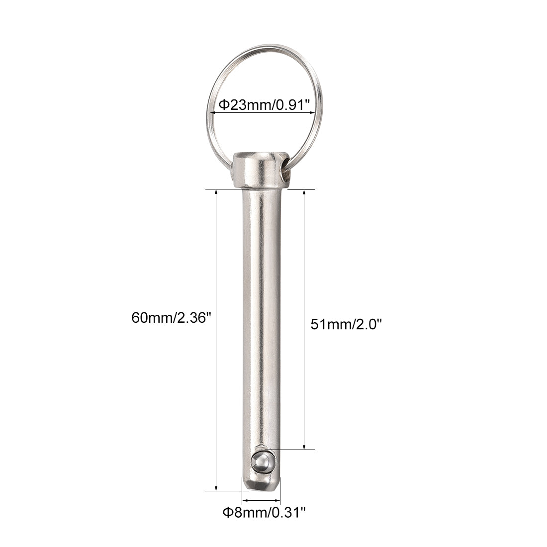 Harfington Quick Release Pin Marine Hardware for Boat Bimini Top Deck Hinge 2Pcs