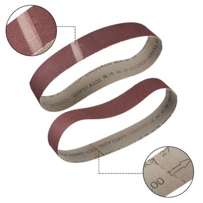 Harfington 2" Width 27" Aluminum Oxide Sanding Belt