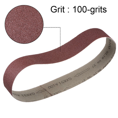 Harfington 2" Width 27" Aluminum Oxide Sanding Belt
