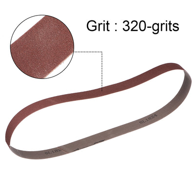 Harfington 1 x 30 Inch Sanding Belt 320 Grit Sand Belts for Belt Sander 10pcs
