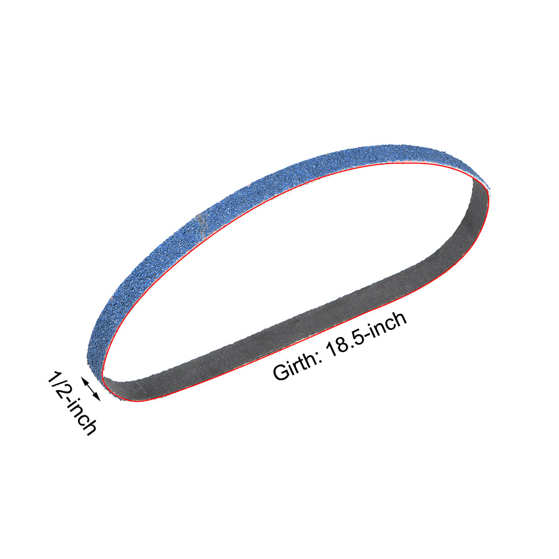 Harfington 1/2-inch x 18.5-inch Sanding Belt 40 Grit Zirconia Sand Belts 2pcs