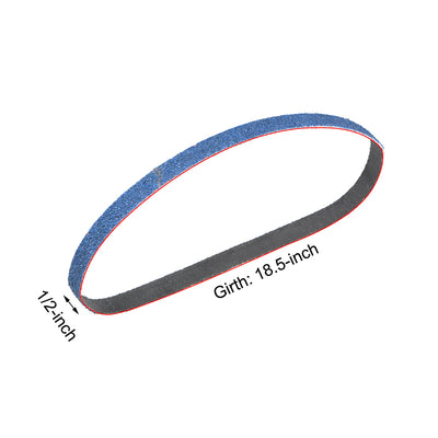 Harfington 1/2-inch x 18.5-inch Sanding Belt 40 Grit Zirconia Sand Belts 2pcs