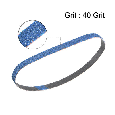 Harfington 1/2-inch x 18.5-inch Sanding Belt 40 Grit Zirconia Sand Belts 2pcs