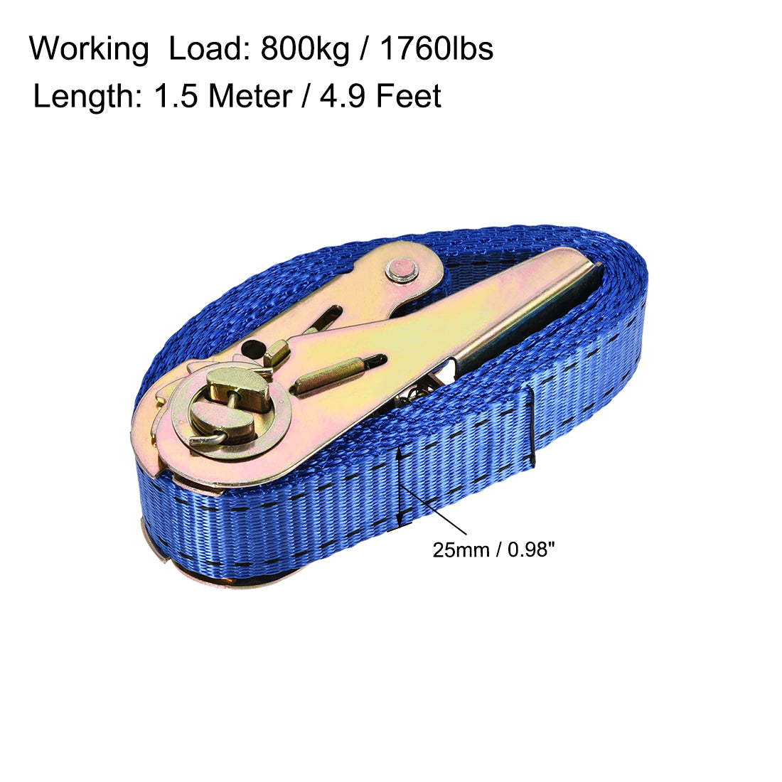 Harfington Ratchet Tie Down Lashing Strap for Moving Cargo, Pack of 2