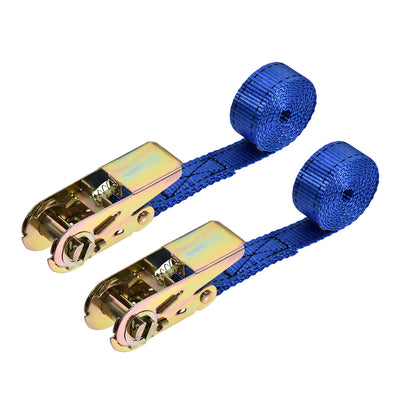 Harfington Ratchet Tie Down Lashing Strap for Moving Cargo, Pack of 2